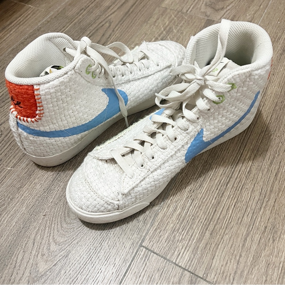 NIKE Blazer Mid '77 Next Nature Sneakers Hemp Womens 10 - Picture 4 of 9